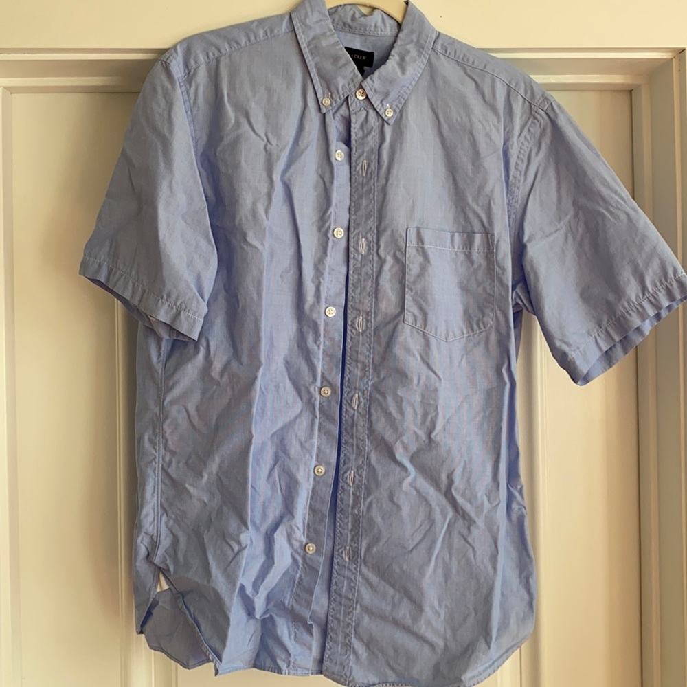 Classic Jcrew BLUE short sleeve buttondown